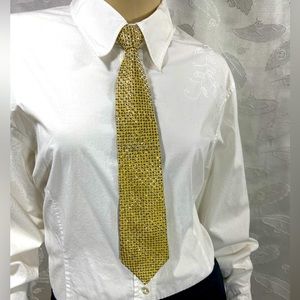 Rhinestone Tie Necklace